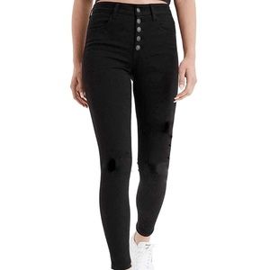 American Eagle Outfitters Black High-Waisted Jeans